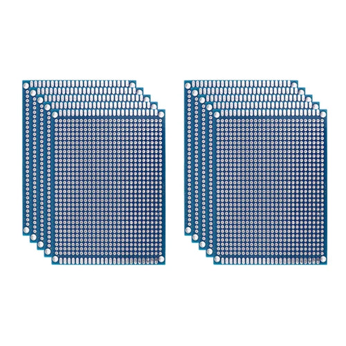 5/10PCS PCB Board Prototype Board Blue 2x8/3x7/4x6/5x7/7x9cm Double Sided Circuit Boards For DIY Soldering Project