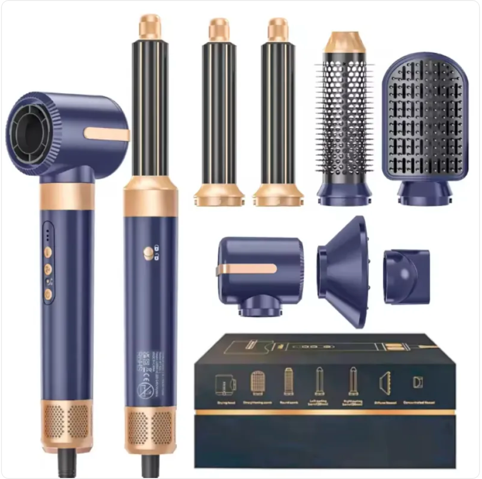 7-in-1 High-Speed Hair Dryer & Straightening Comb